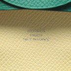 Hermes Coin Purse Bastia Verso Vert Vertigo Jaune Milton Leather — view 4