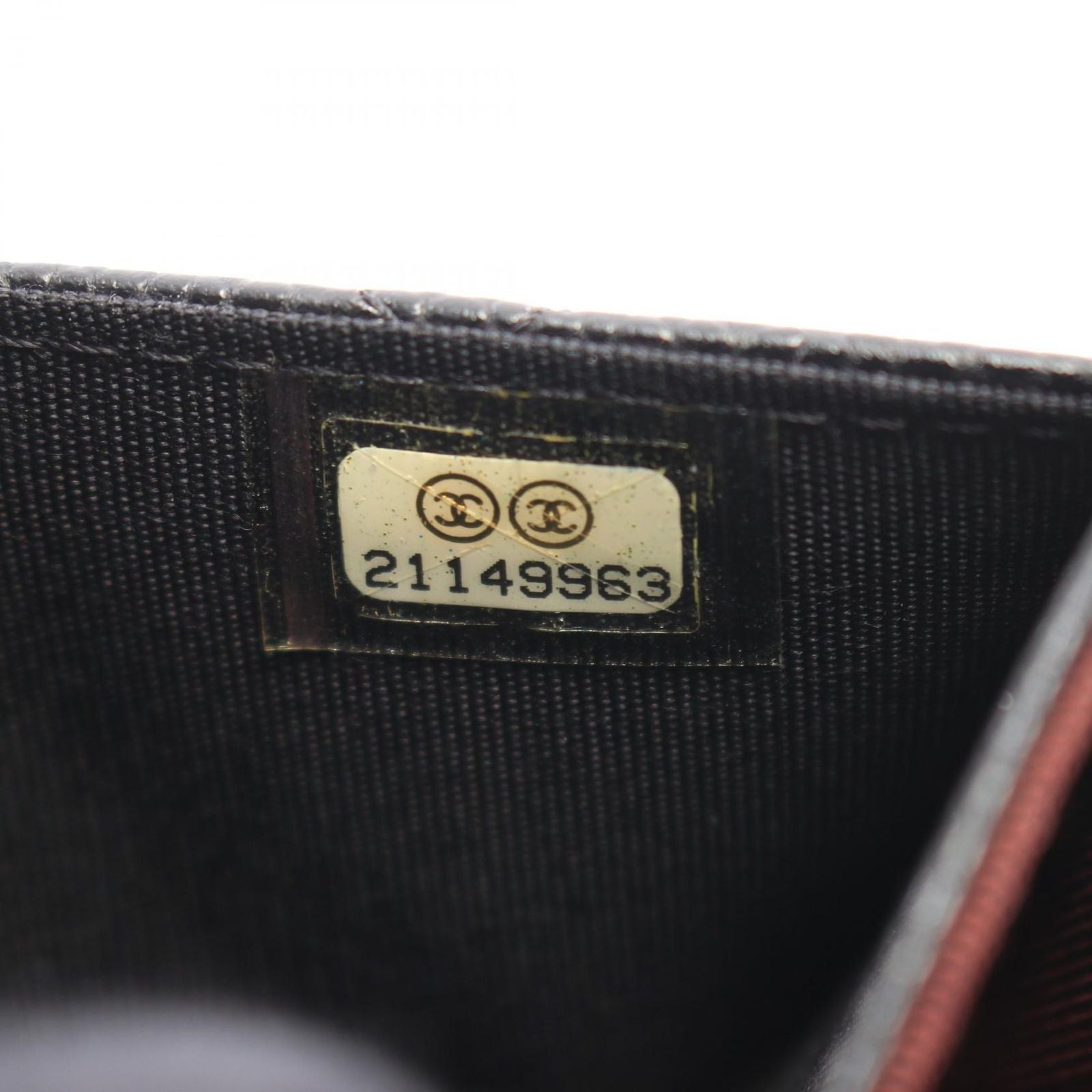 Chanel Card Case Quilted Black Caviar Leather — view 5
