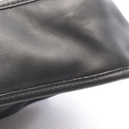 Prada Shoulder Bag Triangle Plate Black Nylon Leather Logo — view 7