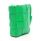 Bottega Veneta Shoulder Bag Cassette Mini Cross Green Leather — view 2