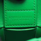 Bottega Veneta Shoulder Bag Cassette Mini Cross Green Leather — view 4