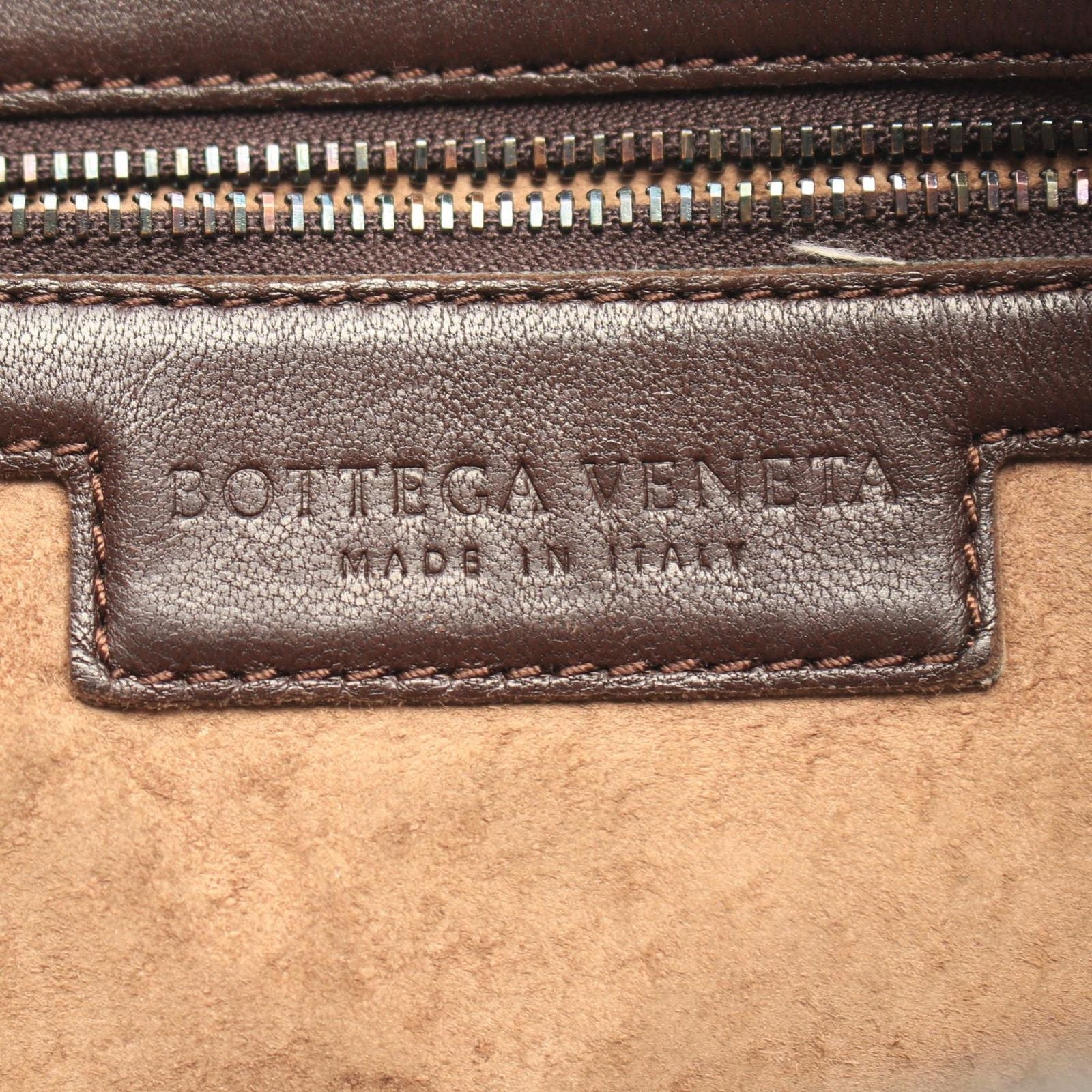 Bottega Veneta Shoulder Bag Nodini Intrecciato Dark Brown Leather — view 4
