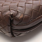 Bottega Veneta Shoulder Bag Nodini Intrecciato Dark Brown Leather — view 8