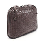Bottega Veneta Shoulder Bag Nodini Intrecciato Dark Brown Leather — view 2