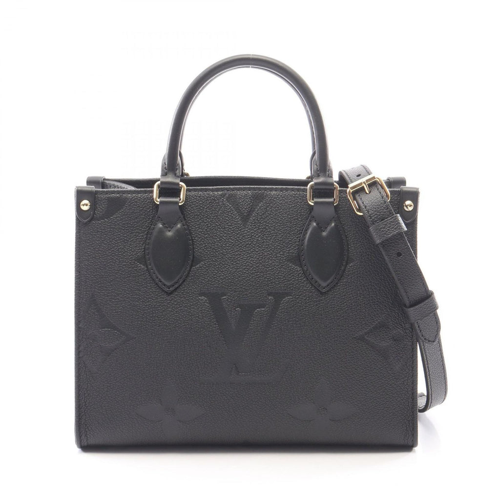 Louis Vuitton Handbag On The Go PM 2-Way Noir Leather