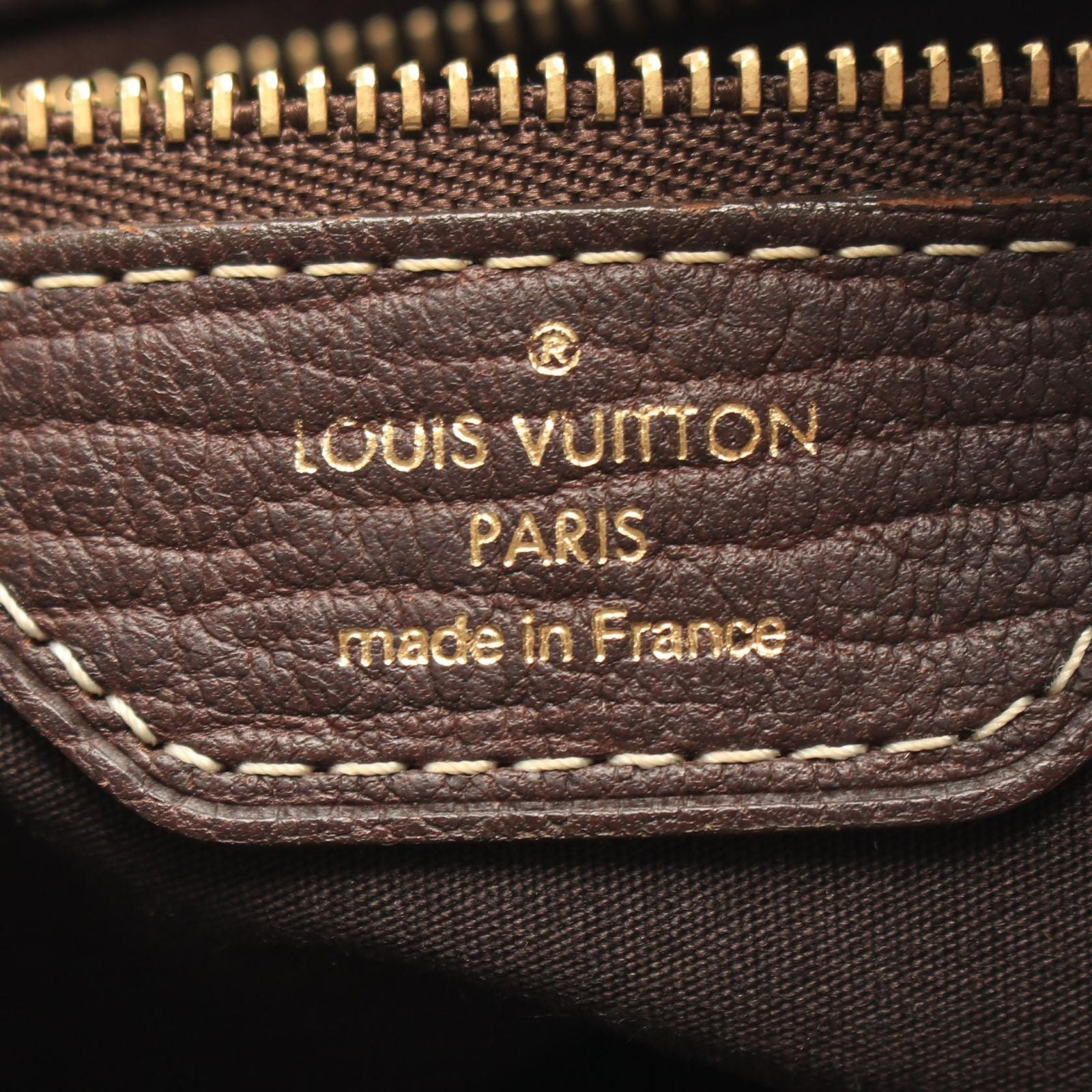 Louis Vuitton Tote Bag Bucket PM Monogram Mini Lin Ebene Canvas Leather — view 4