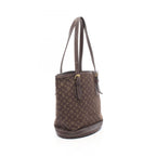 Louis Vuitton Tote Bag Bucket PM Monogram Mini Lin Ebene Canvas Leather — view 2
