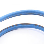 Prada Handbag Triangle Logo 2-Way Beige Light Blue Nylon Leather — view 6