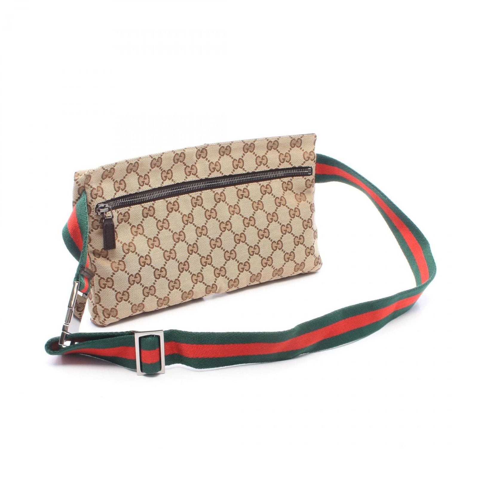 Gucci Waist Bag GG Canvas Beige Brown Green — view 2