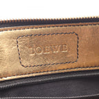 Loewe Shoulder Bag Anagram Black Gold Nylon Leather — view 4
