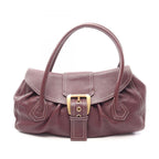Celine Handbag Large Chouquette Bordeaux Leather