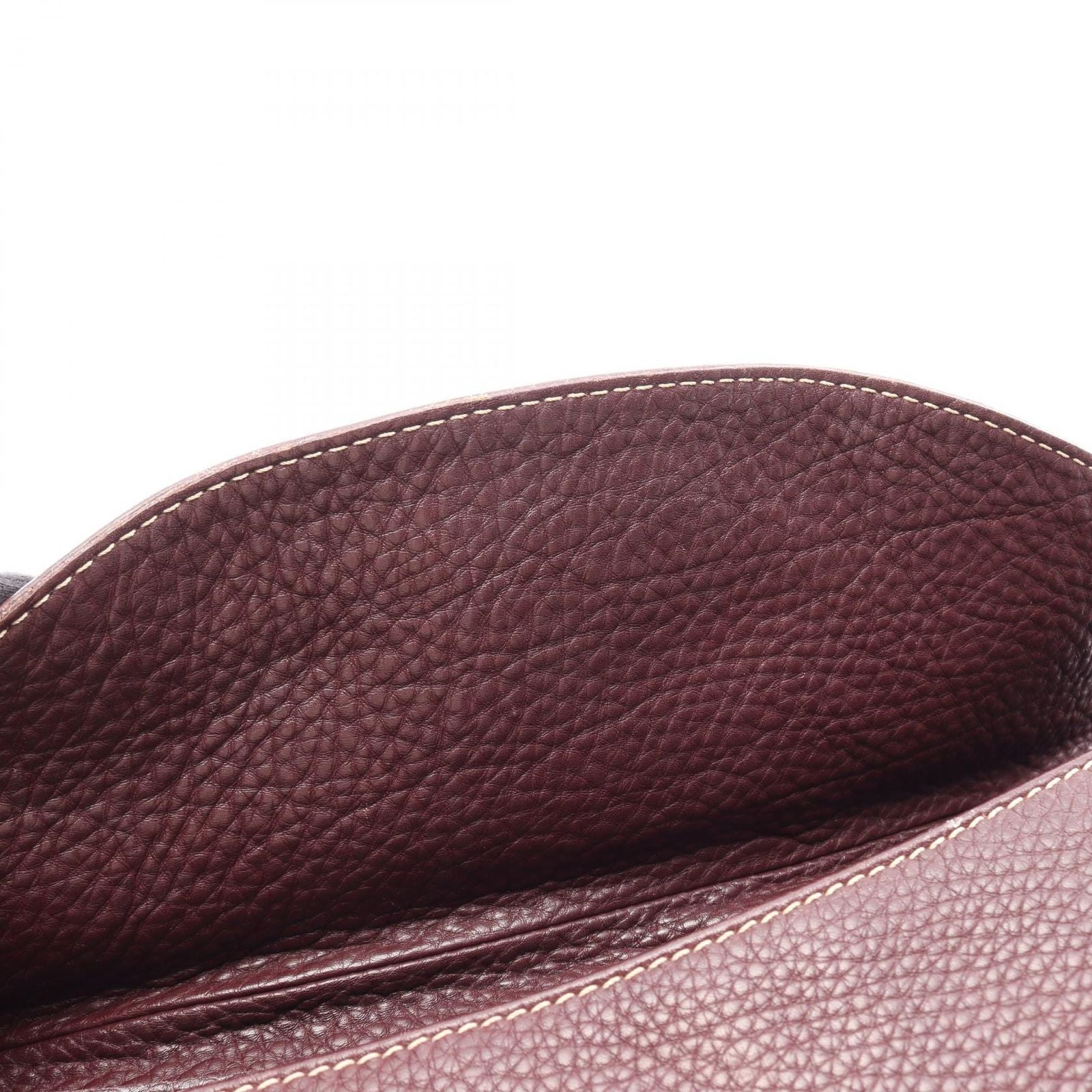 Celine Handbag Large Chouquette Bordeaux Leather — view 8