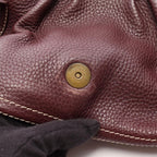 Celine Handbag Large Chouquette Bordeaux Leather — view 7