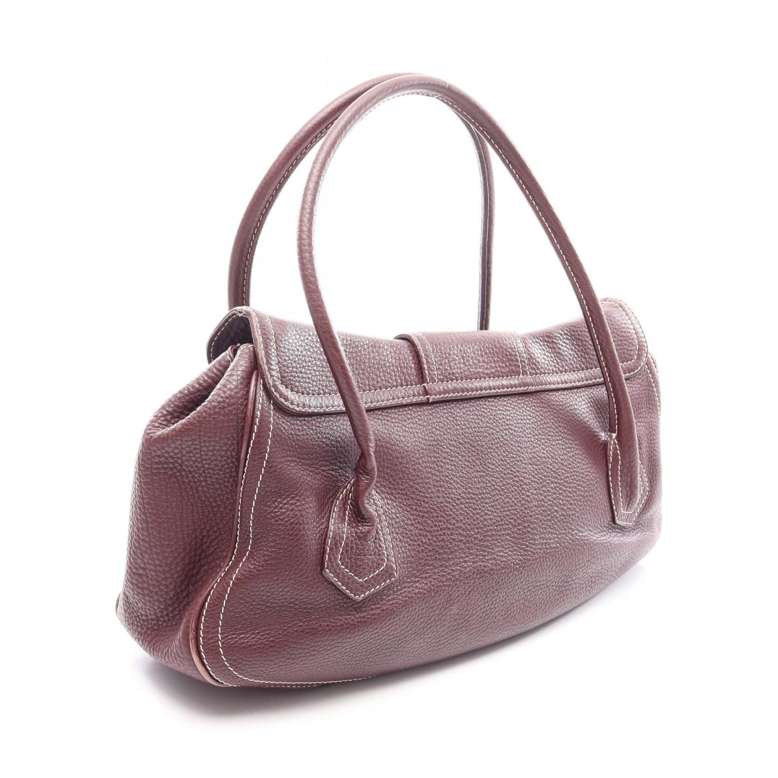 Celine Handbag Large Chouquette Bordeaux Leather — view 2