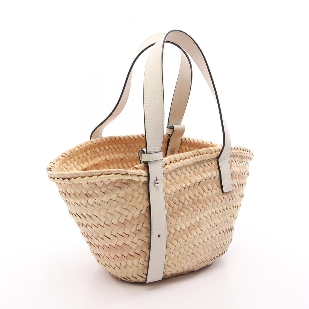 Loewe Handbag Basket Bag Small Natural White Leather — view 2