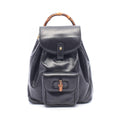 Gucci Backpack Bamboo 003 Black Leather
