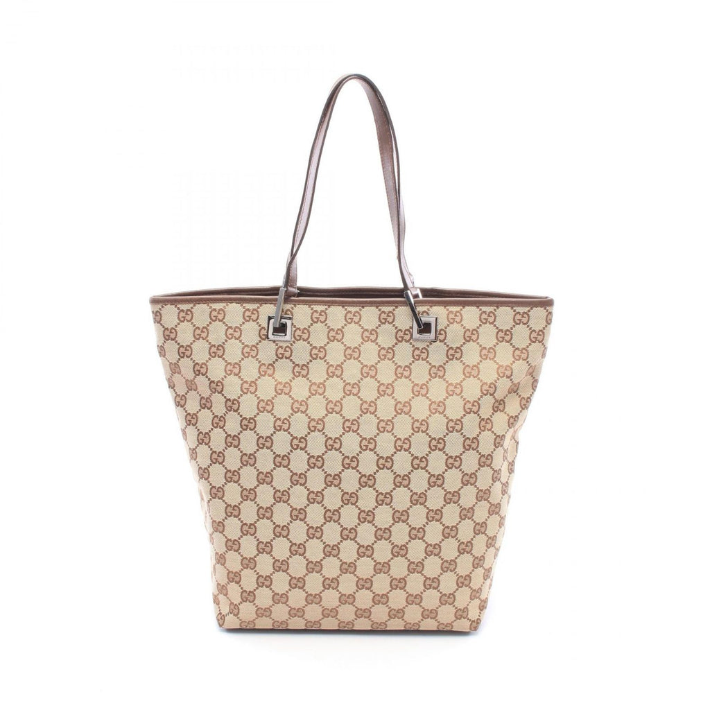 Gucci Tote Bag GG Canvas Beige Brown