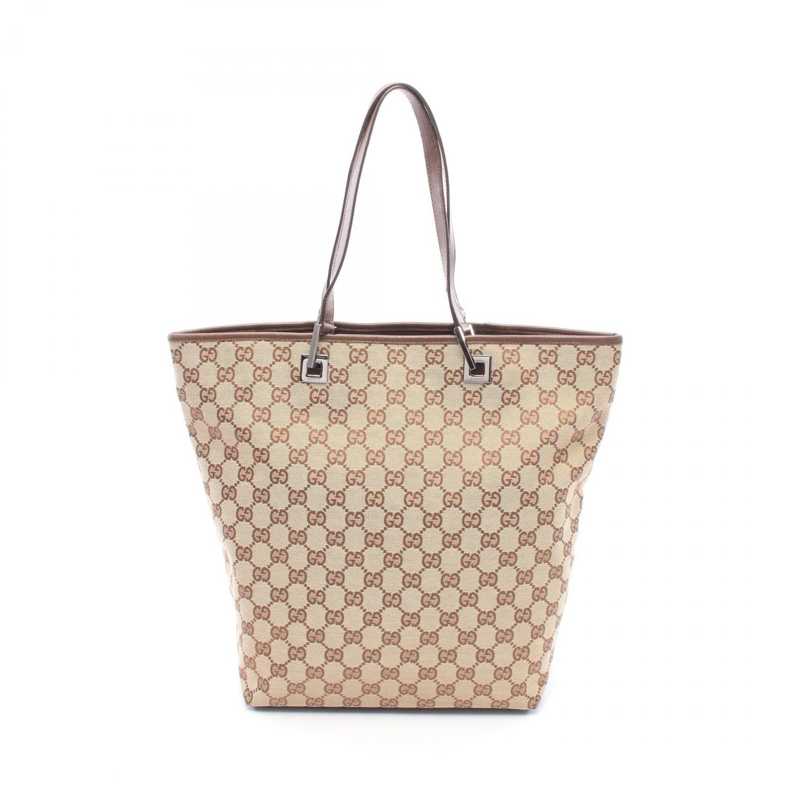 Gucci Tote Bag GG Canvas Beige Brown