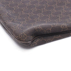 Gucci Shoulder Bag GG Pattern Dark Brown Canvas Leather — view 6