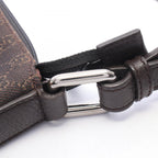 Gucci Shoulder Bag GG Pattern Dark Brown Canvas Leather — view 7