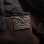 Gucci Shoulder Bag GG Pattern Dark Brown Canvas Leather — view 4