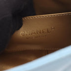 Chanel Shoulder Bag Quilted Small Hobo Light Blue Lambskin Chain — view 4
