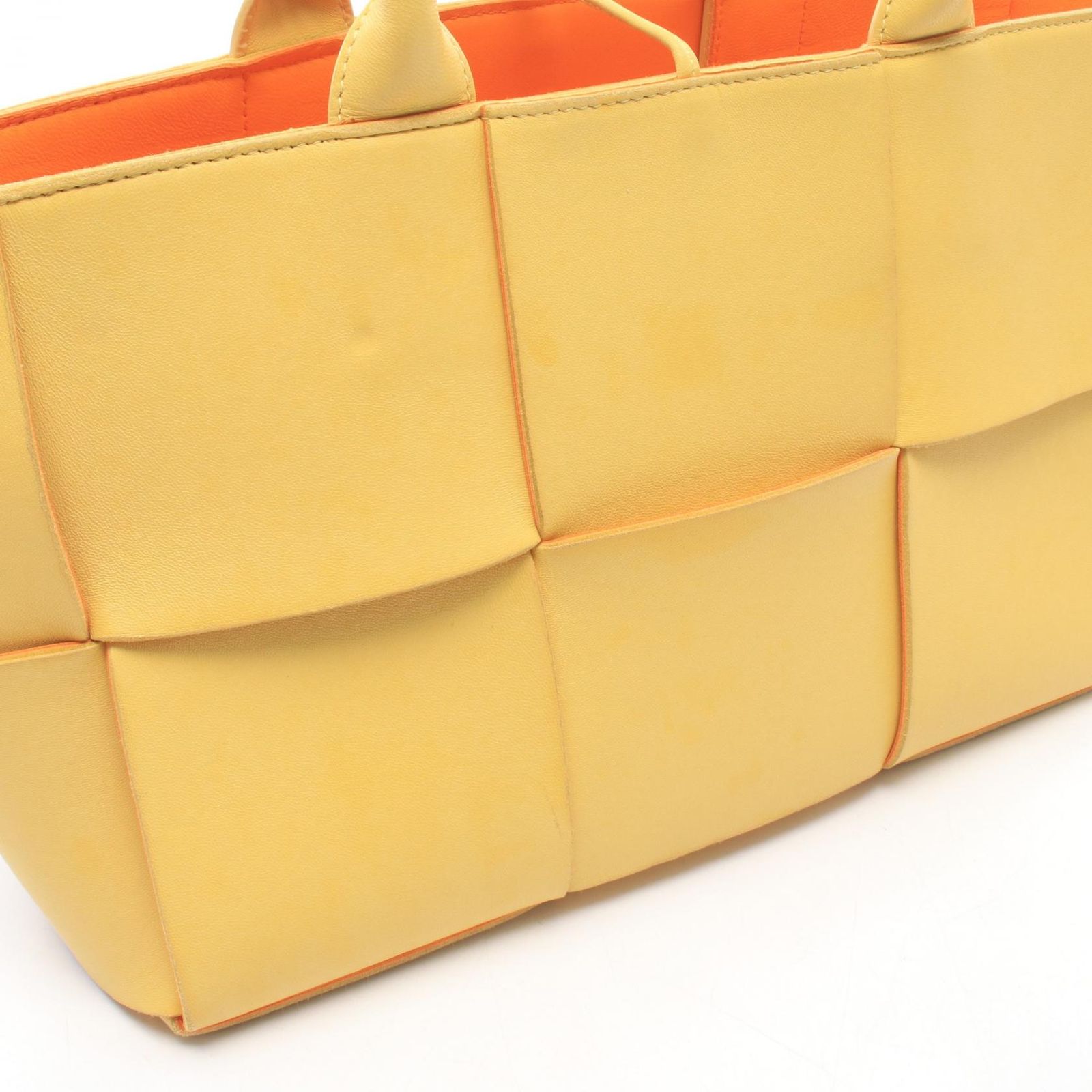 Bottega Veneta Tote Bag Small A-luco Yellow Leather — view 5