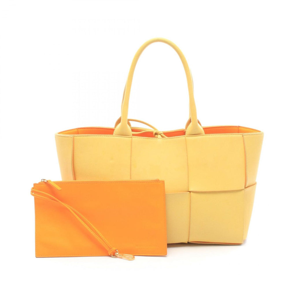Bottega Veneta Tote Bag Small A-luco Yellow Leather