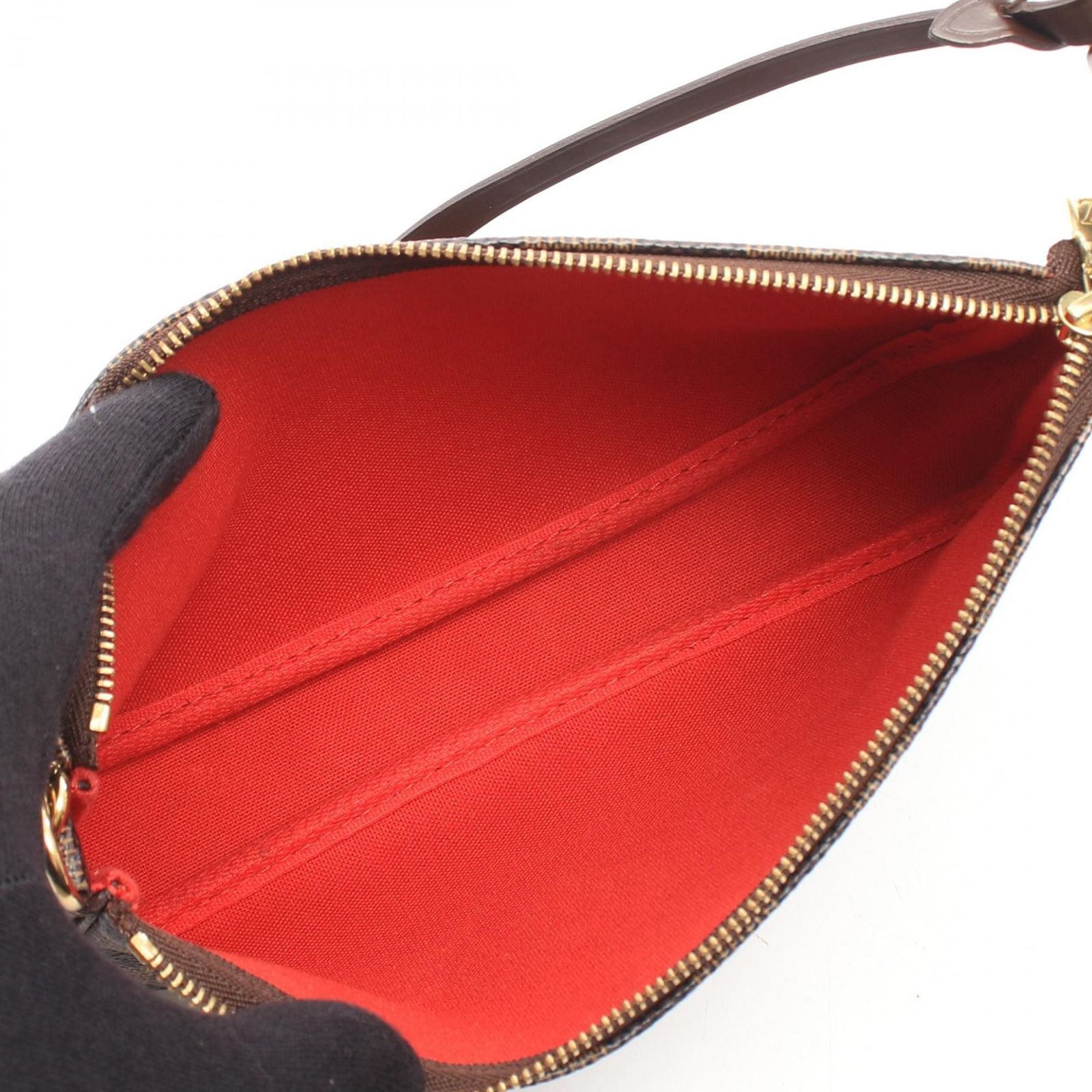 Louis Vuitton Handbag Pochette Accessoires Damier Ebene Leather — view 3