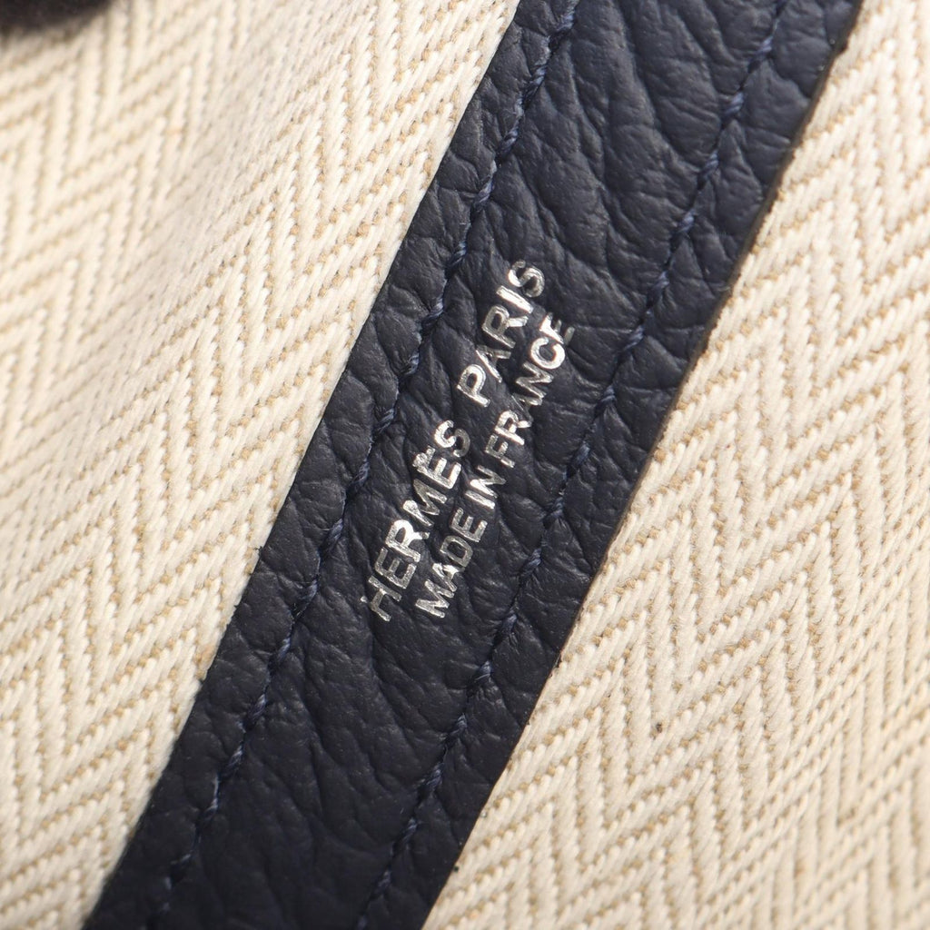 Hermes Tote Bag Garden Party TPM Blue Nuit — view 4