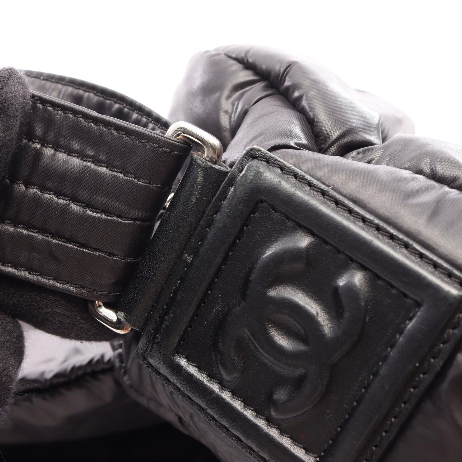Chanel Shoulder Bag Coco Cocoon Small Messenger Black Nylon Leather — view 8