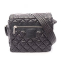 Chanel Shoulder Bag Coco Cocoon Small Messenger Black Nylon Leather