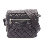 Chanel Shoulder Bag Coco Cocoon Small Messenger Black Nylon Leather