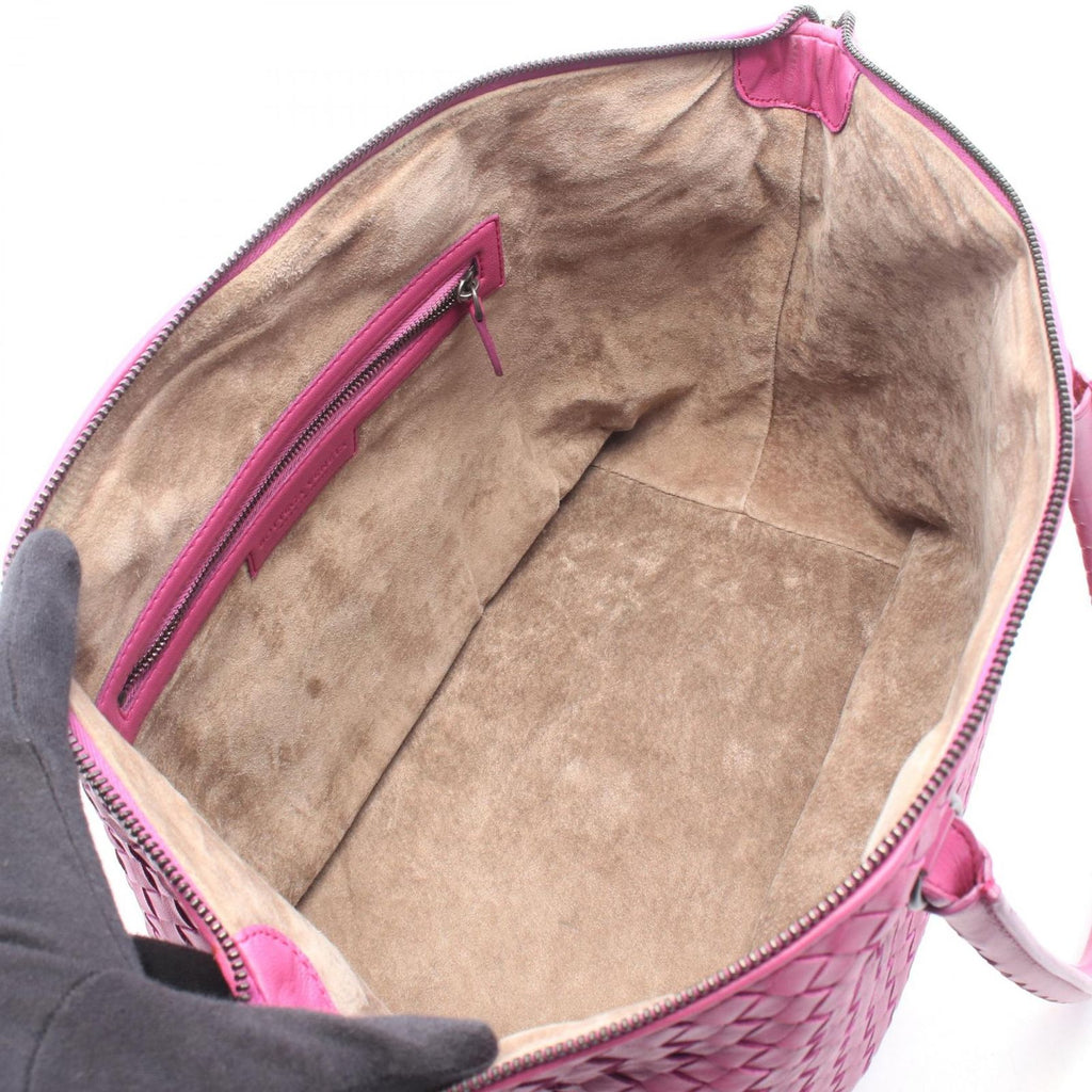 Bottega Veneta Tote Bag Intrecciato Purple Leather — view 3