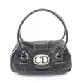 Dior Handbag CD Logo Black Leather