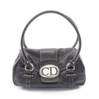 Dior Handbag CD Logo Black Leather