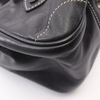 Dior Handbag CD Logo Black Leather — view 6