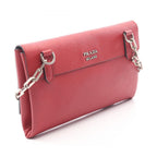 Prada Shoulder Bag Red Saffiano Leather — view 2