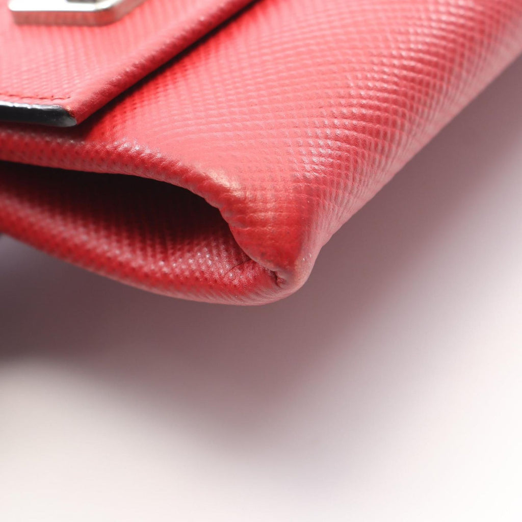 Prada Shoulder Bag Red Saffiano Leather — view 8