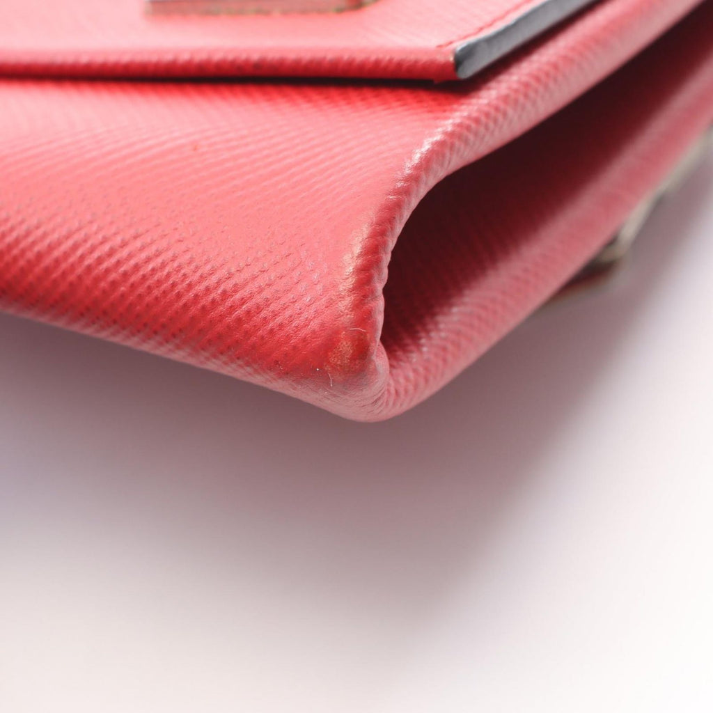 Prada Shoulder Bag Red Saffiano Leather — view 7
