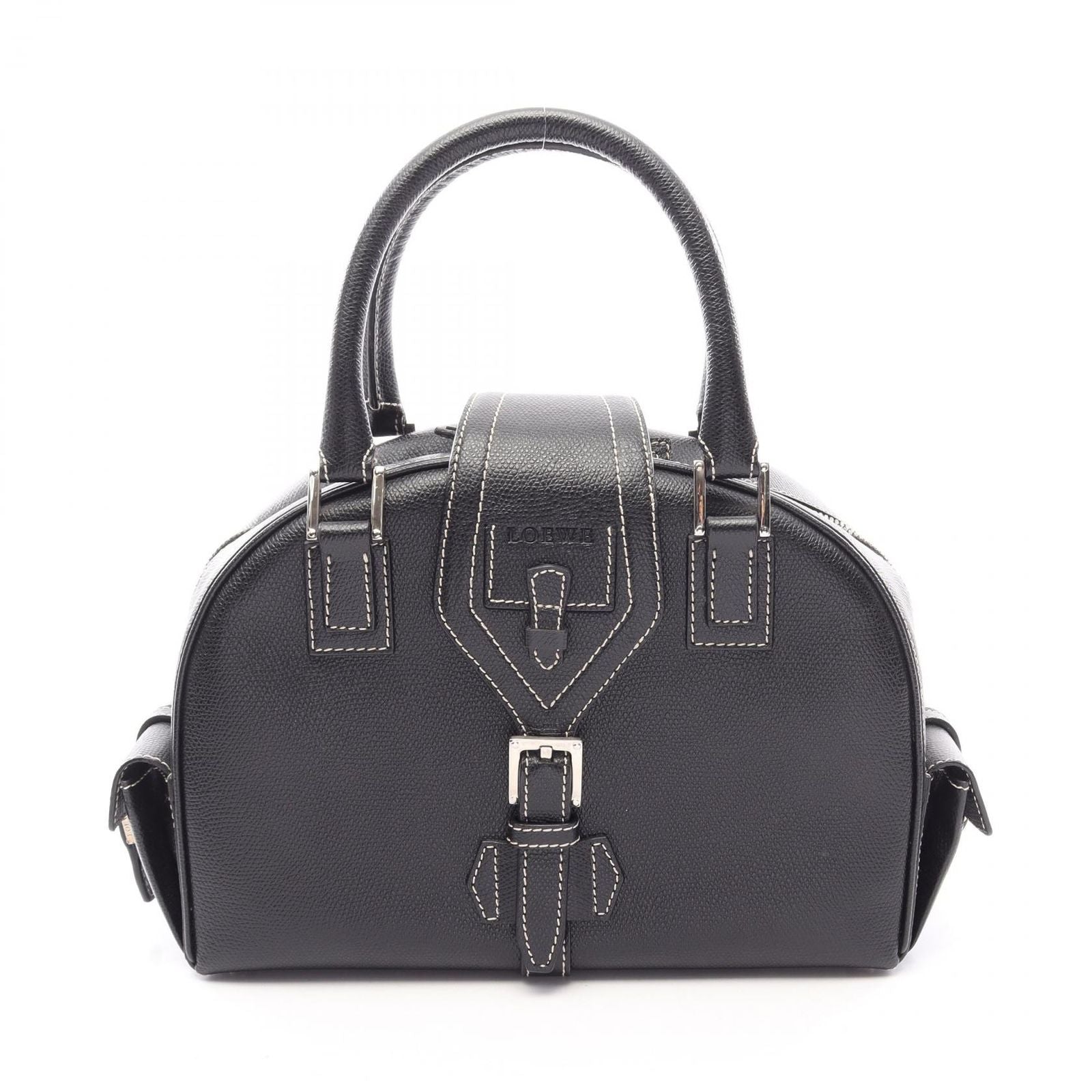 Loewe Handbag Senda Black Leather