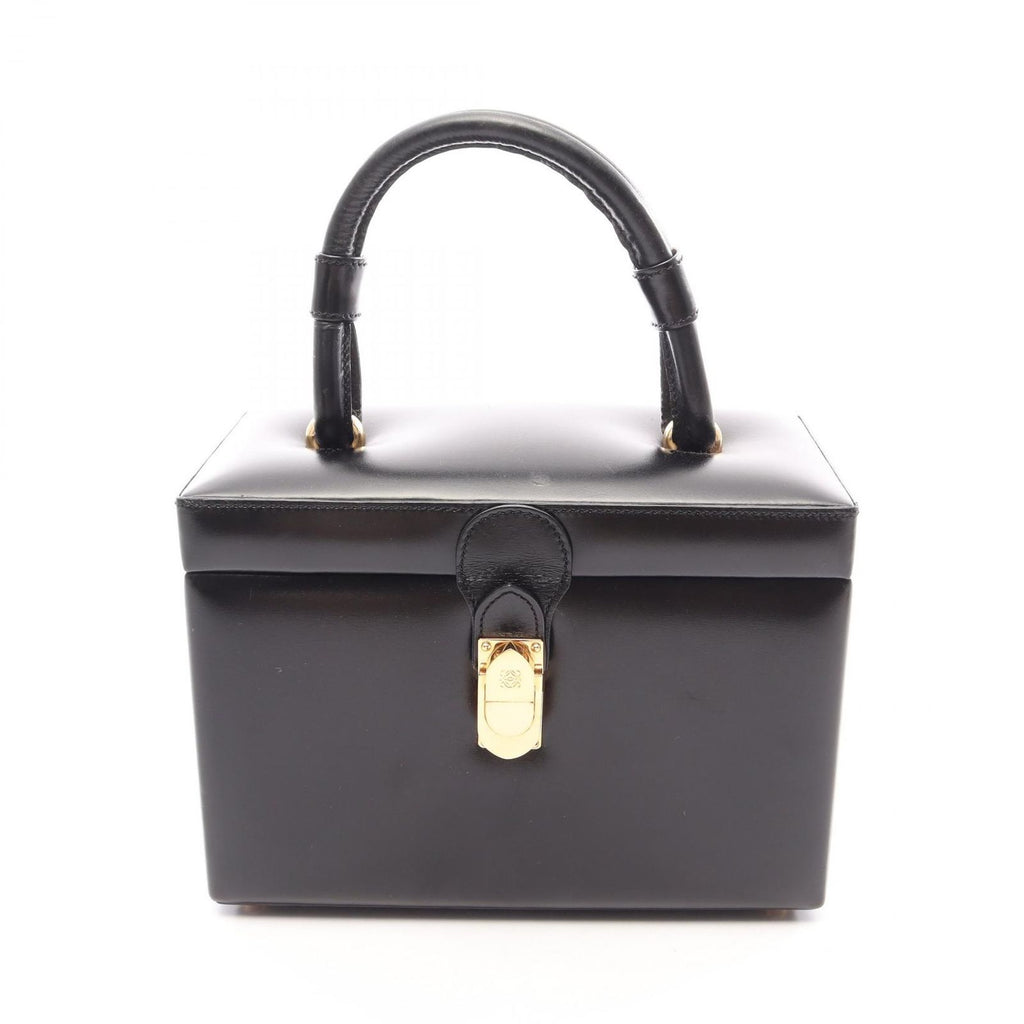 Loewe Handbag Anagram Black Leather