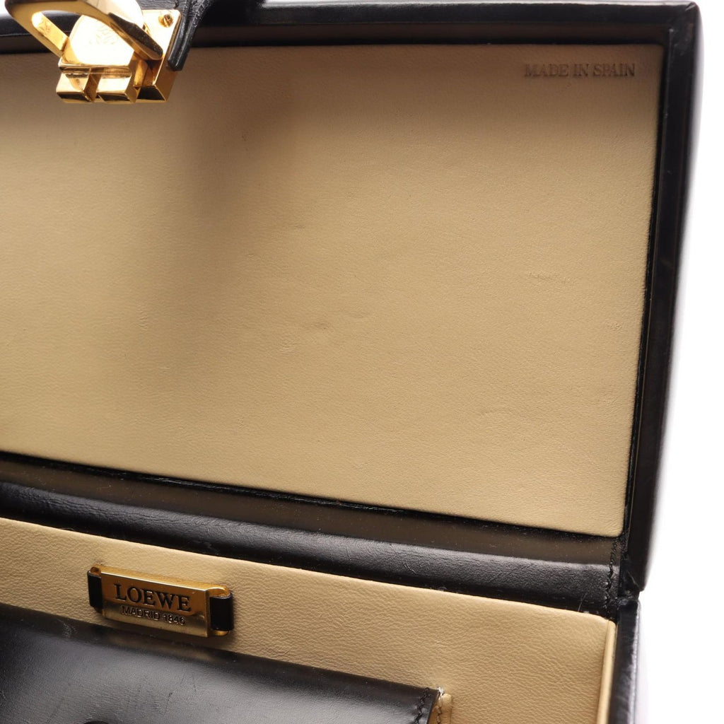 Loewe Handbag Anagram Black Leather — view 7