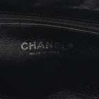 Chanel Clutch Quilted Kiss Lock Black Lambskin — view 4
