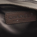 Chanel Handbag Ice Cube Silver Vinyl Leather Chain Shoulder Back — view 4