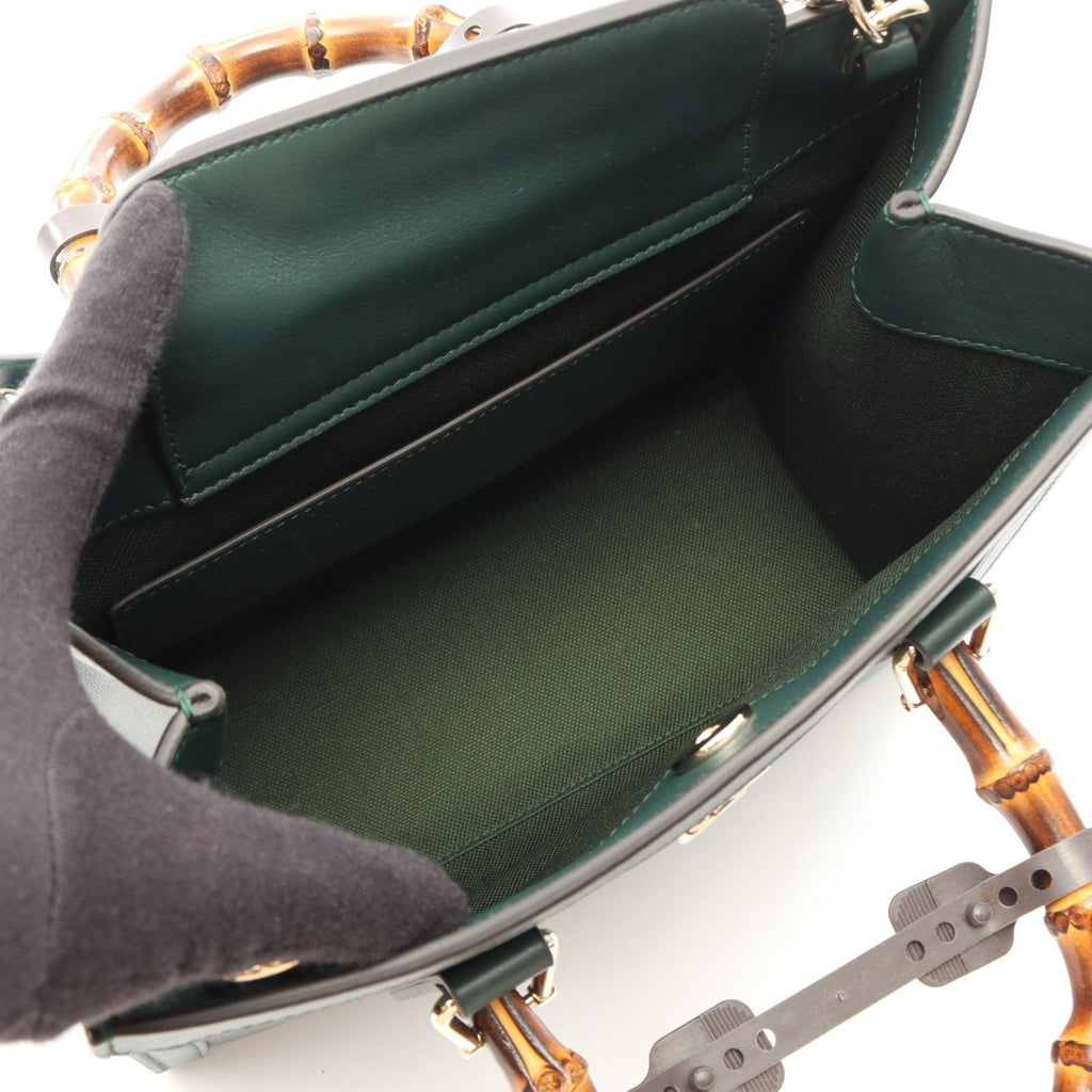Gucci Handbag Diana 2-Way Dark Green Leather Tote Medium — view 3