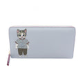 Gucci Round Wallet Higuchi Yuko Light Blue Multi Leather