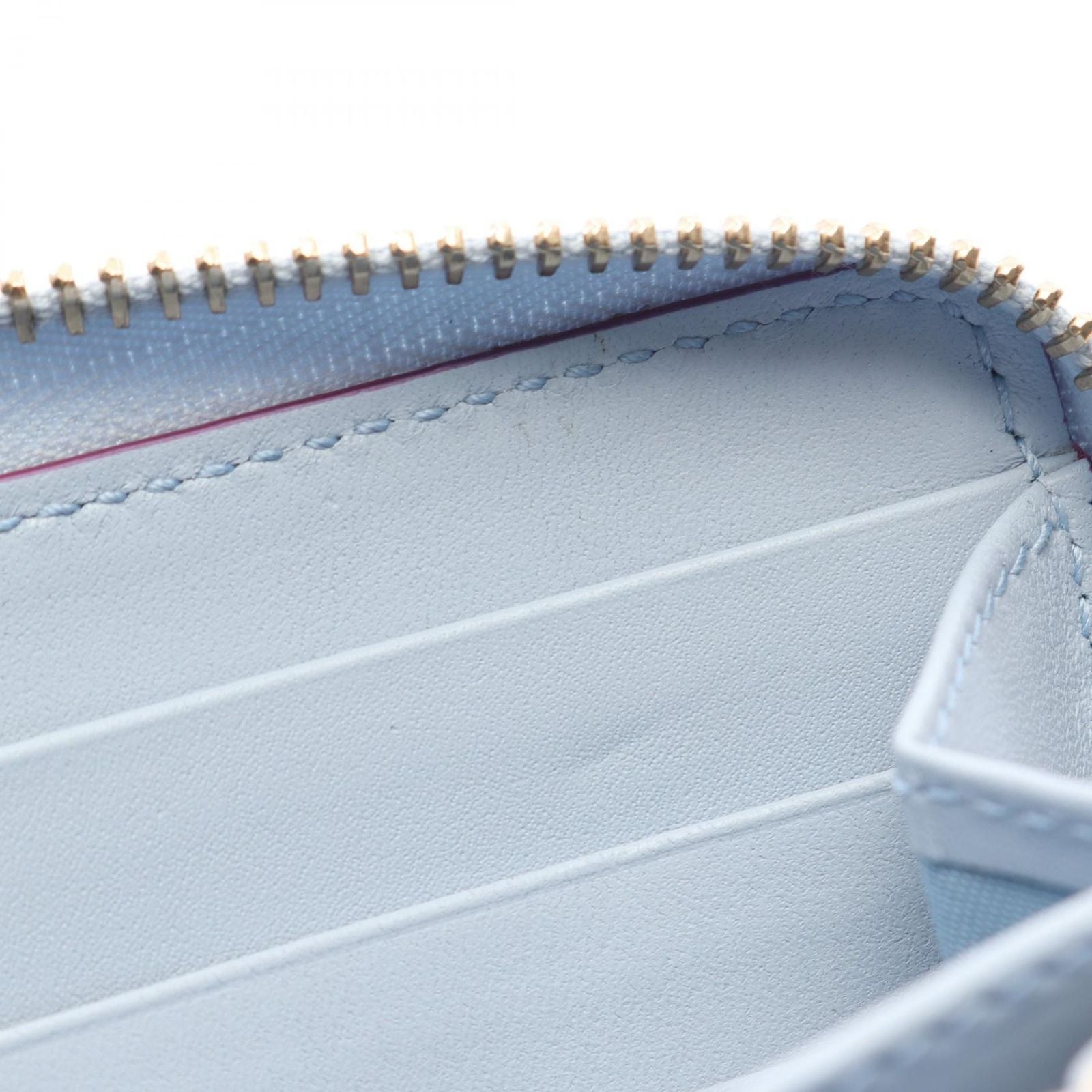 Gucci Round Wallet Higuchi Yuko Light Blue Multi Leather — view 5