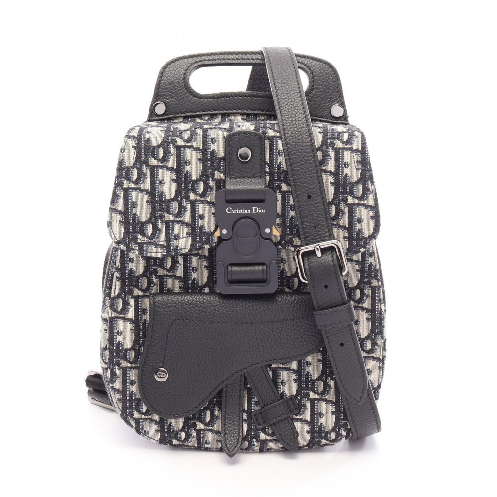 Dior Gallop Oblique 2-Way Backpack Beige