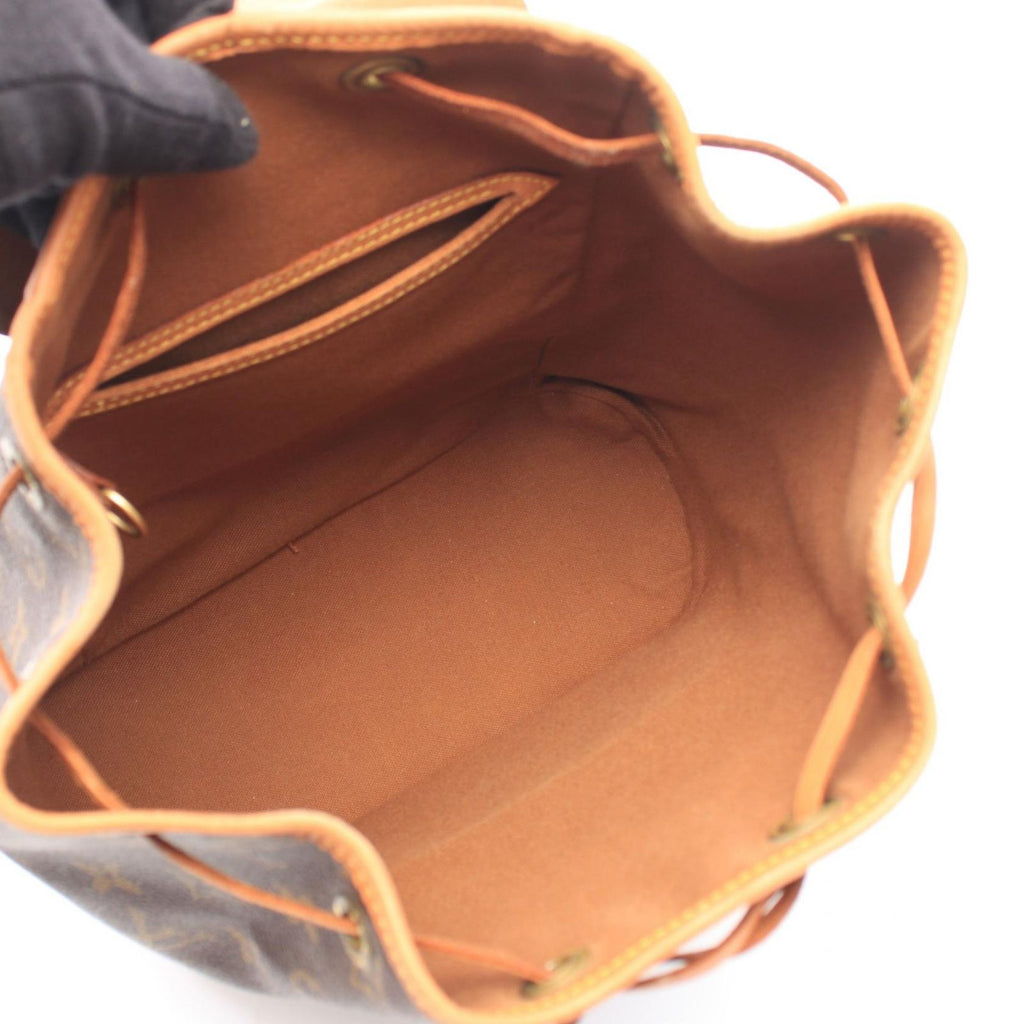 Louis Vuitton Backpack Montsouris MM Monogram Leather — view 3